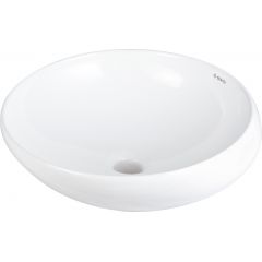 Deante Alpinia CGA6U42 umywalka 41x41 cm okrągła nablatowa biała