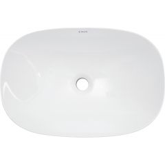 Deante Alpinia CGN6U6S umywalka 60x40 cm owalna nablatowa biała