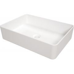 Deante Square CGS6U5S umywalka 50.5x35.5 cm prostokątna nablatowa biała