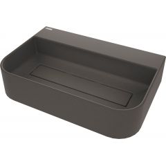 Deante Arnika CQATU6S umywalka 60.5x40.5 cm nablatowa antracyt