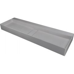 Deante Blur CQBSU2S umywalka 120x40 cm prostokątna nablatowa szary/kamień