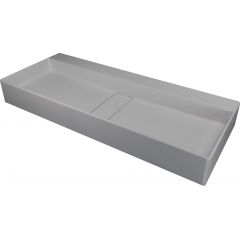 Deante Blur CQBSU8S umywalka 80x40 cm prostokątna nablatowa szary/kamień