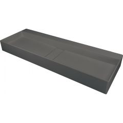 Deante Blur CQBTU1S umywalka 100x40 cm prostokątna nablatowa antracyt
