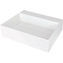 Deante Correo CQRAU5M umywalka 50x40 cm prostokątna nablatowa biała