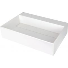 Deante Correo CQRAU6M umywalka 60x40 cm prostokątna nablatowa biała