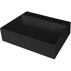Deante Correo CQRNU5M umywalka 50x40 cm prostokątna nablatowa czarna
