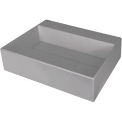 Deante Correo CQRSU5M umywalka 50x40 cm prostokątna nablatowa szary/kamień