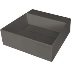 Deante Correo CQRTU4M umywalka 40x40 cm kwadratowa nablatowa antracyt