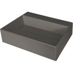 Deante Correo CQRTU5M umywalka 50x40 cm prostokątna nablatowa antracyt