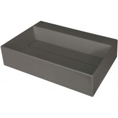 Deante Correo CQRTU6M umywalka 60x40 cm prostokątna nablatowa antracyt