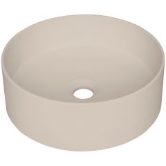 Deante Silia CQS5U4S umywalka 36x36 cm okrągła nablatowa brąz/beż
