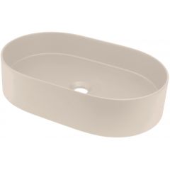 Deante Silia CQS5U6S umywalka 55x35 cm owalna nablatowa brąz/beż