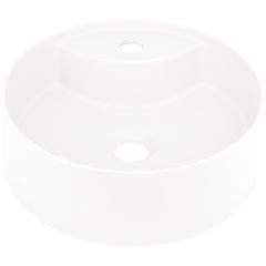 Deante Silia CQSAU4B umywalka 36x36 cm okrągła nablatowa biała