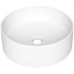 Deante Silia CQSAU4S umywalka 36x36 cm okrągła nablatowa biała