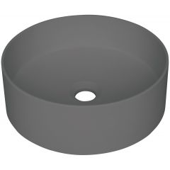 Deante Silia CQSTU4S umywalka 36x36 cm okrągła nablatowa antracyt