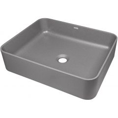 Deante Temisto CQTTU5S umywalka 50x40 cm prostokątna nablatowa antracyt