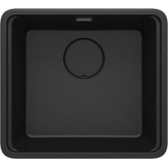 Deante Momi ZKMG10A zlewozmywak granitowy 50x45 cm czarny-szary/grafitowy/onyx