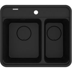 Deante Momi ZKMG503 zlewozmywak granitowy 60x52 cm szary/grafitowy/onyx