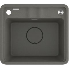 Deante Momi ZKMT103 zlewozmywak granitowy 50x44 cm antracyt
