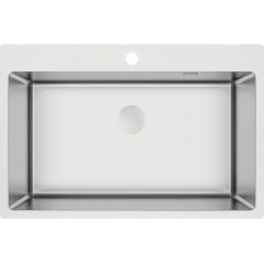 Deante Olfato ZPO010C zlewozmywak stalowy z syfonem 76x50.5 cm stal