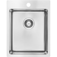 Deante Olfato ZPO010E zlewozmywak stalowy z syfonem 50.5x39 cm stal