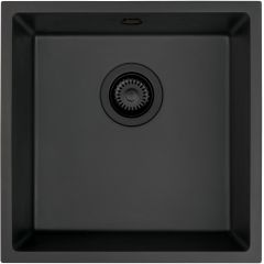 Deante Corda ZQAG10A zlewozmywak granitowy 40x40 cm szary/grafitowy/onyx
