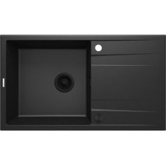 Deante Eridan ZQEG113 zlewozmywak granitowy 86x50 cm szary/grafitowy/onyx