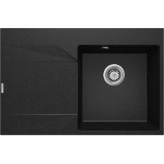 Deante Evora ZQJ211L zlewozmywak granitowy 76x50 cm szary/grafitowy/onyx