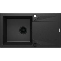 Deante Evora ZQJG113 zlewozmywak granitowy 78x44 cm szary/grafitowy/onyx
