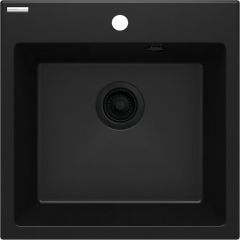 Deante Evora ZQJN103 zlewozmywak granitowy 50x50 cm czarny