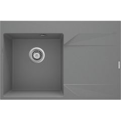 Deante Evora ZQJS11P zlewozmywak granitowy 76x50 cm szary/grafitowy/onyx