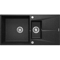 Deante Corio ZRC2513 zlewozmywak granitowy 97x50 cm szary/grafitowy/onyx