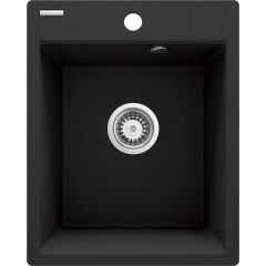 Deante Corio ZRCG103 zlewozmywak granitowy 50x40 cm szary/grafitowy/onyx