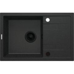 Deante Corio ZRCG113 zlewozmywak granitowy 67x44 cm szary/grafitowy/onyx