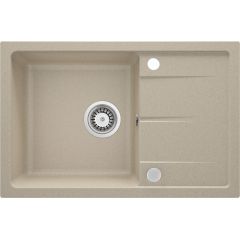 Deante Leda ZRD7113 zlewozmywak granitowy 67x44 cm beżowy