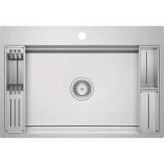 Deante Magnetic ZRM010B zlewozmywak stalowy 76x52 cm stal