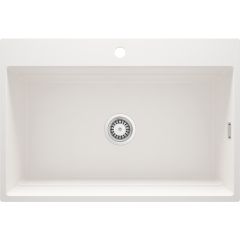 Deante Magnetic ZRMA10B zlewozmywak granitowy 76x52 cm biały