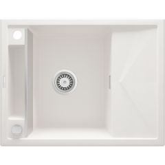 Deante Magnetic ZRMA11A zlewozmywak granitowy 64x50 cm biały