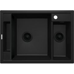 Deante Magnetic ZRMN503 zlewozmywak granitowy 69x50 cm czarny