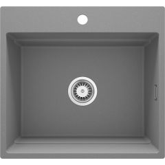 Deante Magnetic ZRMS10A zlewozmywak granitowy 60x56 cm szary/grafitowy/onyx