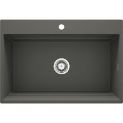 Deante Magnetic ZRMT10B zlewozmywak granitowy 76x52 cm antracyt