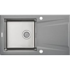 Deante Prime ZSRS113 zlewozmywak granitowo-stalowy 86x50 cm szary/grafitowy/onyx