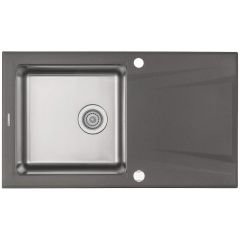Deante Prime ZSRT113 zlewozmywak granitowo-stalowy 86x50 cm antracyt