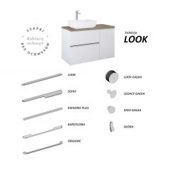 Elita Look RE080400026610 szafka 40x44.9x63.5 cm boczna wisząca antracyt Elita Look RE080400026610 szafka 40x44.9x63.5 cm boczna wisząca antracyt