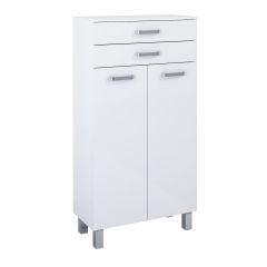 Elita Sunn RE169204008060 szafka 58.6x29.6x114.6 cm boczna stojąca biała