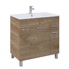 Elita Sunn RE169213007050 umywalka z szafką 80 cm dąb