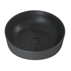 Elita Lorca RE040420046010 umywalka 41.5x41.5 cm okrągła nablatowa antracyt
