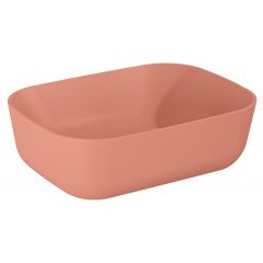 Elita Reni RE040460036600 umywalka 45.5x32.5 cm prostokątna nablatowa różowa