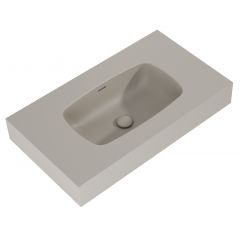 Elita Dimple RE040800027020 umywalka 80.6x46 cm prostokątna ścienna brąz/beż
