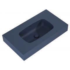 Elita Dimple RE040800027030 umywalka 80.6x46 cm prostokątna ścienna niebieska